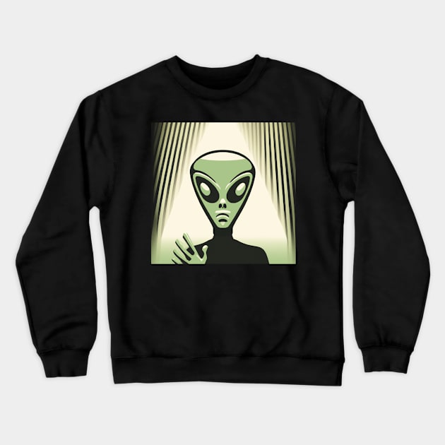 Alien Crewneck Sweatshirt by retroprints